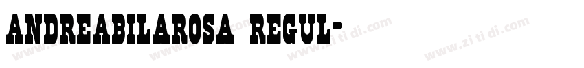 andreabilarosa regul字体转换